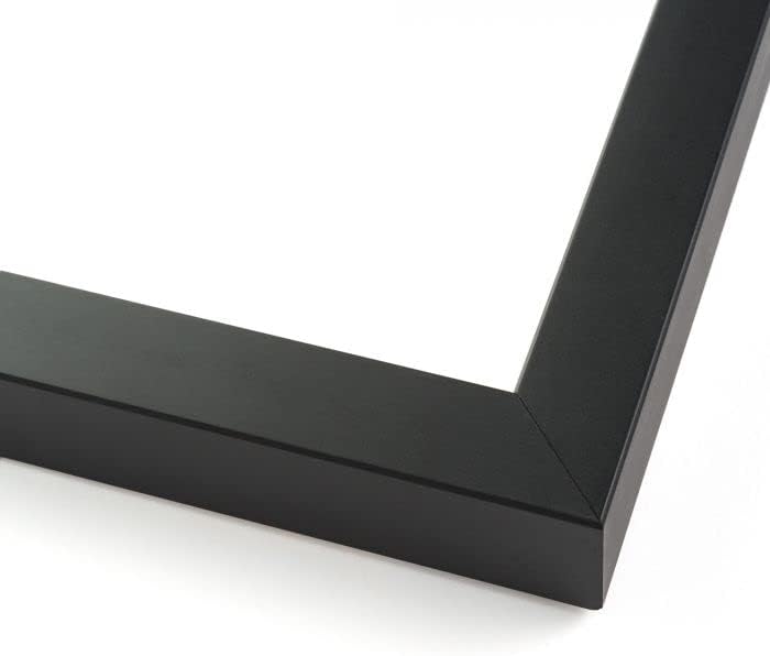 Marco de exhibición de madera negra de 20 x 30 pulgadas con respaldo dorado sin ácidos, acrílico UV y accesorios para colgar, con profundidad útil