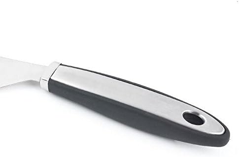 C & L Pie Servidor Pastel Tenedor Pala Espátula ranurada de transferencia Serrated Edge Pala para pizza de acero inoxidable Pasta Cookie Baking,