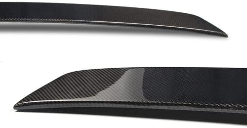HK5 Alerón de techo de ventana trasera de fibra de carbono negro compatible con Infiniti G37 2DR Coupe 2008-2013 y compatible con Infiniti Q60 2DR