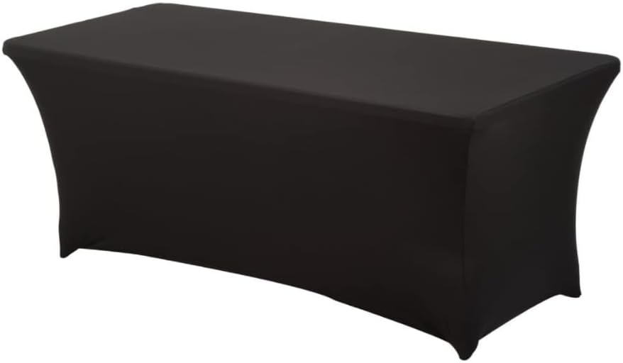 HAORUI Mantel de elastano, ajustable, resistente a las arrugas, lavable, elástico, rectangular, para banquetes, bodas, fiestas, cocina (6 pies,