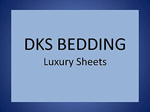 DKS BEDDING Sábanas 100% de algodón percal para cama tamaño individual XL, ultrasuave, transpirable, 100% fibra extralarga, con certificado GOTS, se