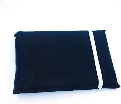Cubierta impermeable para calentador de patio, con cremallera, 210D, para exteriores, redondas, color negro (89 x 33 pulgadas de profundidad x 19