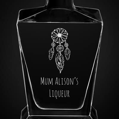 Maverton Decantador de whisky para mujer – Dispensador de licor personalizado para ella – Jarra de whisky para cumpleaños – Artículo elegante para