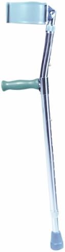 Drive Muleta de aluminio ajustable para antebrazo, adulto alto (5 pies 10 pulgadas – 6 pies 6 pulgadas), 1 par
