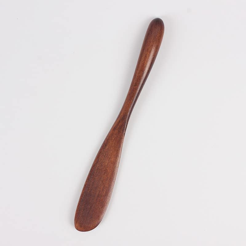 lasenersm 4 piezas de mantequilla de madera, espátula de crema de madera, esparcidores de queso, máscara cosmética, cuchara mezcladora, espátulas de