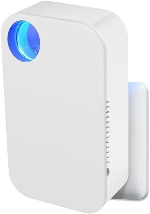 Purificador de aire ionizador, purificador de aire enchufable, ionizador portátil y silencioso con salida de viento de iones negativos claros,