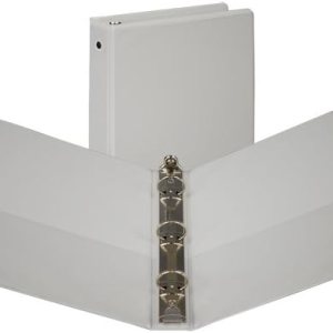 Samsill Carpeta de vista de valor de 1 pulgada, 8.5 x 5.5 pulgadas, color blanco (18507) Samsill Carpeta de vista de valor de 1 pulgada, 8.5 x 5.5 pulgadas, color blanco (18507)