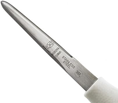 Mercer Culinary Boston Style – Cuchillo de ostras con mango de polietileno, 4 pulgadas, color blanco (paquete de 2)
