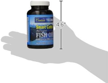 Carlson Labs Smart Catch – Aceite de pescado para adolescentes, 1000 mg, 90 cápsulas blandas