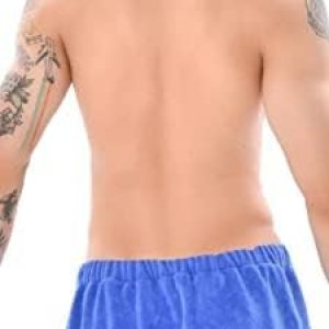 Envoltura de ducha para hombres,Toalla de baño para hombres,Toalla de baño portátil (azul grande) Envoltura de ducha para hombres,Toalla de baño para hombres,Toalla de baño portátil (azul grande)