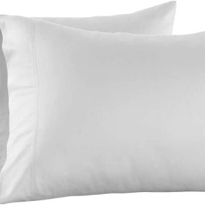 DecoLinen Funda de almohada de percal 100% algodón, tamaño King, 200 hilos, prelavada DecoLinen Funda de almohada de percal 100% algodón, tamaño King, 200 hilos, prelavada