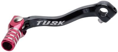 TUSK Palanca de cambios plegable + punta negraroja de 1 pulgada para Honda CRF50F 2004-2009, 2011-2022