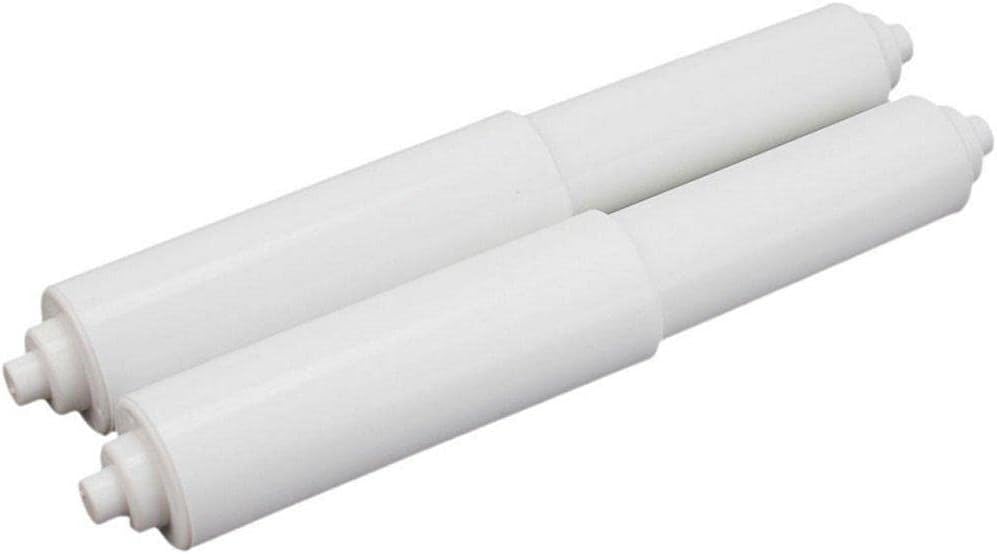 Caja de pañuelos ajustable, rollo de papel de repuesto para baño, varillas de papel higiénico de plástico, soporte de papel de resorte, rodillo de