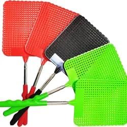Matamoscas telescópico retráctil de alta calidad, matamoscas de matamoscas multipaquete, mango de metal extensible duradero para interiores y
