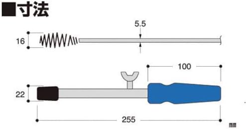 SANEI PR80-10M Pipe Cleaner, Length 32.8 ft (10 m), For Clogging and Cleaning Drains, Double Winding Construction That Won’t Break