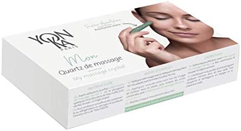 Yon-Ka Herramienta de escultura facial, herramienta de masaje facial de cuarzo microcristalino para Gua Sha para suavizar y reafirmar la cara,