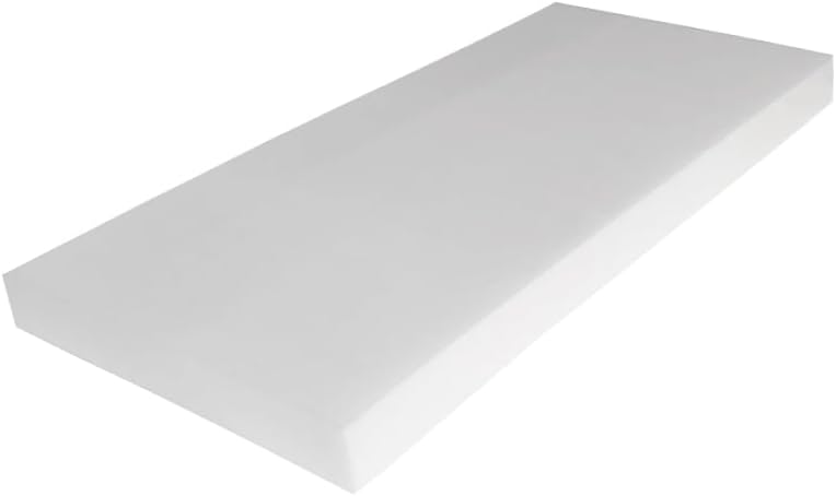 FoamRush Soporte de espuma firme de espuma para tapicería de alta densidad de 4 x 24 x 48 pulgadas (cojín de silla de espuma cuadrada para sillas de