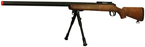BBTac Rifle de francotirador de airsoft VSR-10 de acción de perno potente pistola de airsoft con alcance de caza y bípod