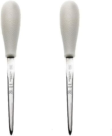 Mercer Culinary Boston Style – Cuchillo de ostras con mango de polietileno, 4 pulgadas, color blanco (paquete de 2)