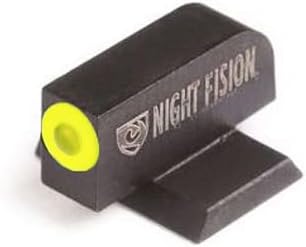 Night Fision Tritium Perfect Dot – Mira frontal compatible con Sig P320P365, anillo amarillo #8 frontal