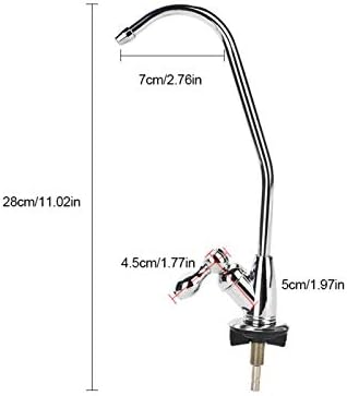 Grifo de cocina de 14 de pulgada con ósmosis inversa de ósmosis inversa RO Filtro de grifo de agua potable de acero inoxidable Grifos de fregadero