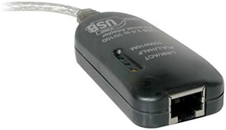 C2G 7.5 in Cable Adaptador USB 2.0 Fast Ethernet, color plateado
