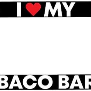 I Heart My Abaco Barb Black Metal License Plate Frame DG I Heart My Abaco Barb Black Metal License Plate Frame DG