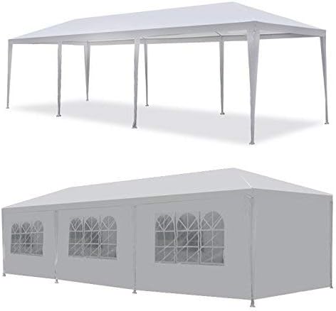 Gaier Tienda de campaña de 10 x 30 pies para fiestas, carpa impermeable con paredes laterales extraíbles