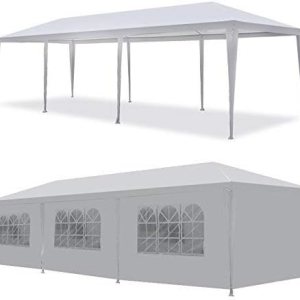 Gaier Tienda de campaña de 10 x 30 pies para fiestas, carpa impermeable con paredes laterales extraíbles Gaier Tienda de campaña de 10 x 30 pies para fiestas, carpa impermeable con paredes laterales extraíbles