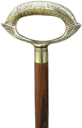 Fulcrum care Bastón para caminar  Varitas de madera de latón hechas a mano de diseñador para hombres y mujeres victorianos, estilo palo, soporte de