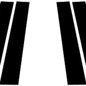 Rvinyl Moldura de ventana de poste de pilar compatible con Chevrolet Impala 2014-2020 – Brillo (negro) Rvinyl Moldura de ventana de poste de pilar compatible con Chevrolet Impala 2014-2020 – Brillo (negro)