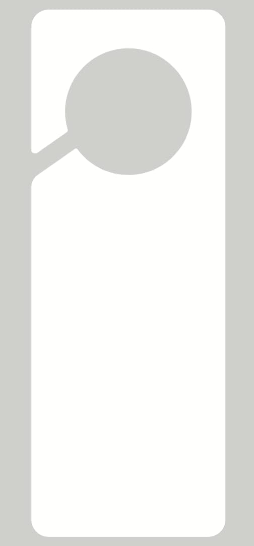 10 etiquetas de plástico en blanco para colgar puertas de 9.5 x 3.5 pulgadas, 10 unidades, para administración de propiedades, alquileres y