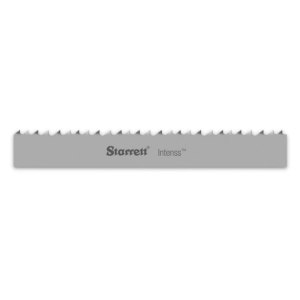 Starrett Intenss hoja para sierra de banda profesional, bimetal, dientes Intenss, juego triscado, ángulo de cara de corte neutral., 1 Starrett Intenss hoja para sierra de banda profesional, bimetal, dientes Intenss, juego triscado, ángulo de cara de corte neutral., 1