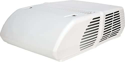 Coleman -Mach 45204-0762 Mach 10 Signature Series – Aire acondicionado de perfil bajo con deslizamiento de madera, 15,000 BTU, color blanco