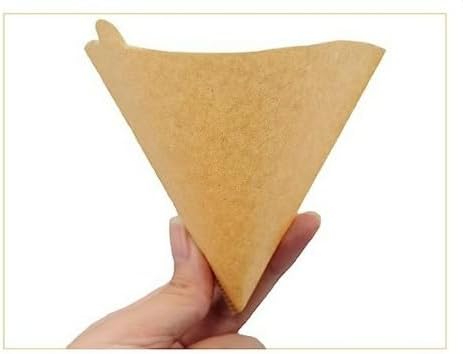 Filtros de café de papel V60 de un solo uso para verter sobre cono, tamaño 02, natural, 100 unidades