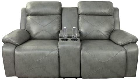 Juego de sofá reclinable de cuero eléctrico con luces LED, juego de muebles de sala de estar, juego de sofá de cuero con puerto USBconsola de