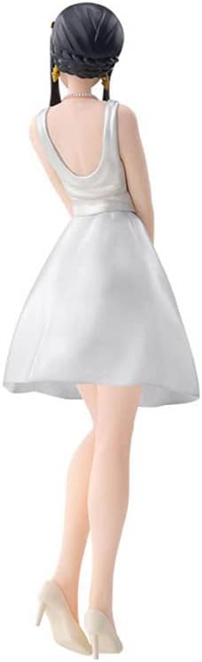 Yor Forger – Figura decorativa de escritorio con vestido de fiesta blanco, figura de espía de anime familiar, 7.48 pulgadas
