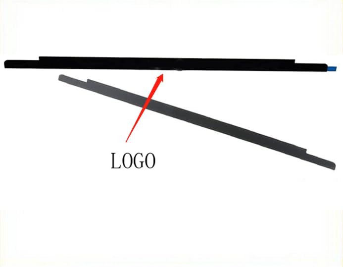 ICTION Nueva pantalla LCD Trim Bisel Front Cover Logo Glass Reemplazo para MacBook Pro 13.3 ” A1706 A1708 A1989 A2159 A2289 A2251 A2338 (Plata)