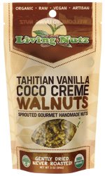 Nueces de crema de coco y vainilla tahitiana, paquete de 3 onzas