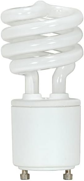 Satco S8205 – Lámpara fluorescente compacta con base GU24 de 18 W, 2700 K, 2700 K, 2 unidades, blanco cálido, 75 W igual