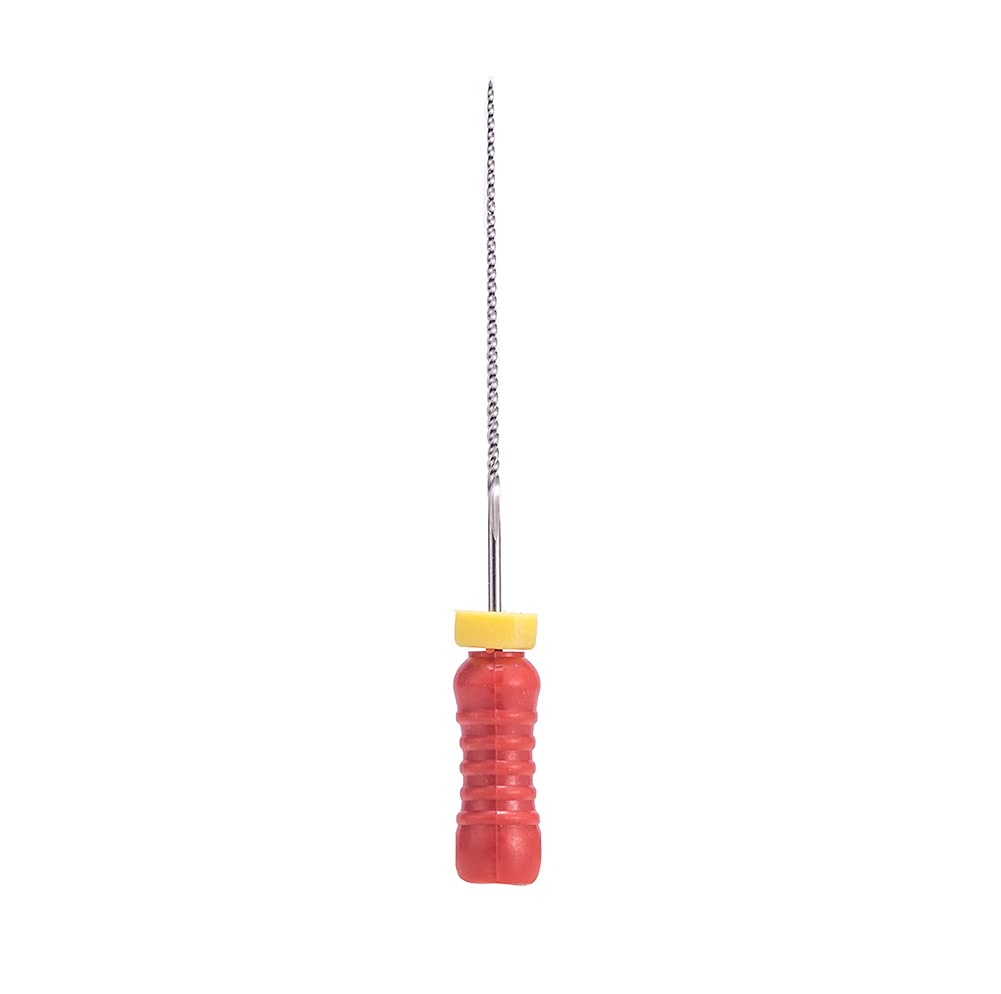 K Files – Limpiador de conducto radicular dental de 0.984 in, 6 unidades para tratamiento endodóntico (#45-80)