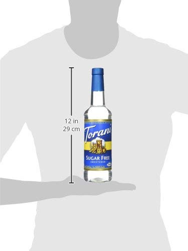 Jarabe Torani sin azúcar, edulcorante, 25.4 oz. (paquete de 1 unidad).