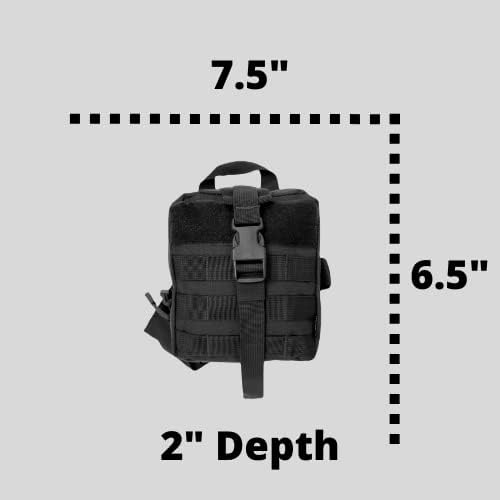 Molle – Bolsa táctica IFAK de pierna caída, estilo militar, equipo médico de primeros auxilios, resistente al agua