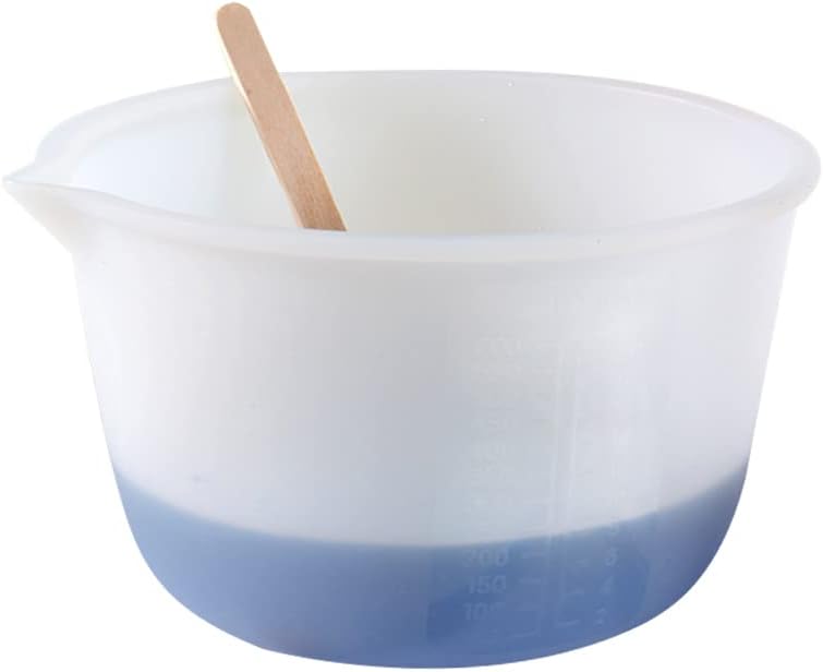 KyeeaDIY Tazas medidoras de silicona grandes, antiadherentes, reutilizables, de resina epoxi para mezclar tazas flexibles de alta precisión para