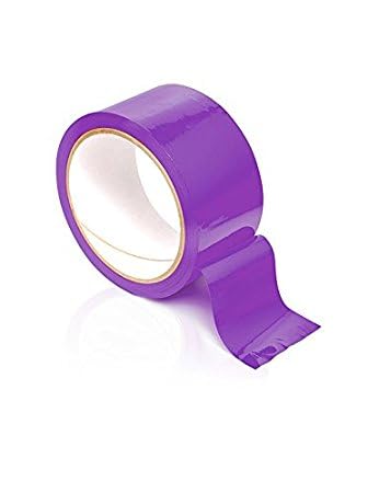 Cinta de sellado de cartón morado, cinta de embalaje, cinta móvil de 2 pulgadas x 110 yardas, 2.0 mil de grosor, resistente (1 rollo)