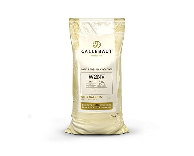 Callebaut – Callets de chocolate blanco belga para hornear, 22 libras