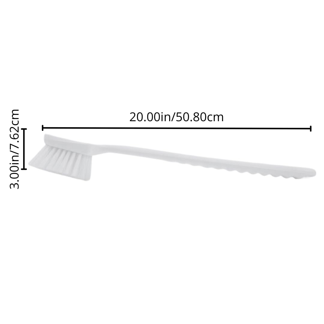 SPARTA 40501EC09 Cepillo de plástico grande para fregar, cepillo de cocina, cepillo utilitario con mango largo para limpieza, 20 pulgadas, verde