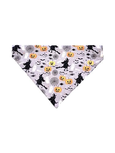 Reversible Slip On Dog Bandana  Halloween Bandana  Glow In The Dark Bandana  Ghost Bandana  Slip Over The Collar Bandana  For Small Medium Or Large
