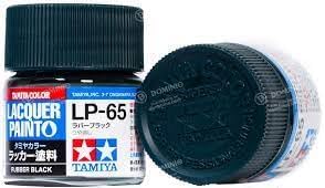 TAMIYA Pintura de laca LP-65 Caucho Negro 10 ML TAM82165 Imprimadores y Pinturas de Laca