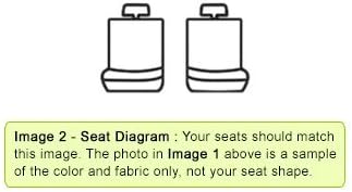 Asientos delanteros ShearComfort – Fundas de asiento de piel sintética personalizadas para Ford Focus (2013-2018) en color beige para cubos